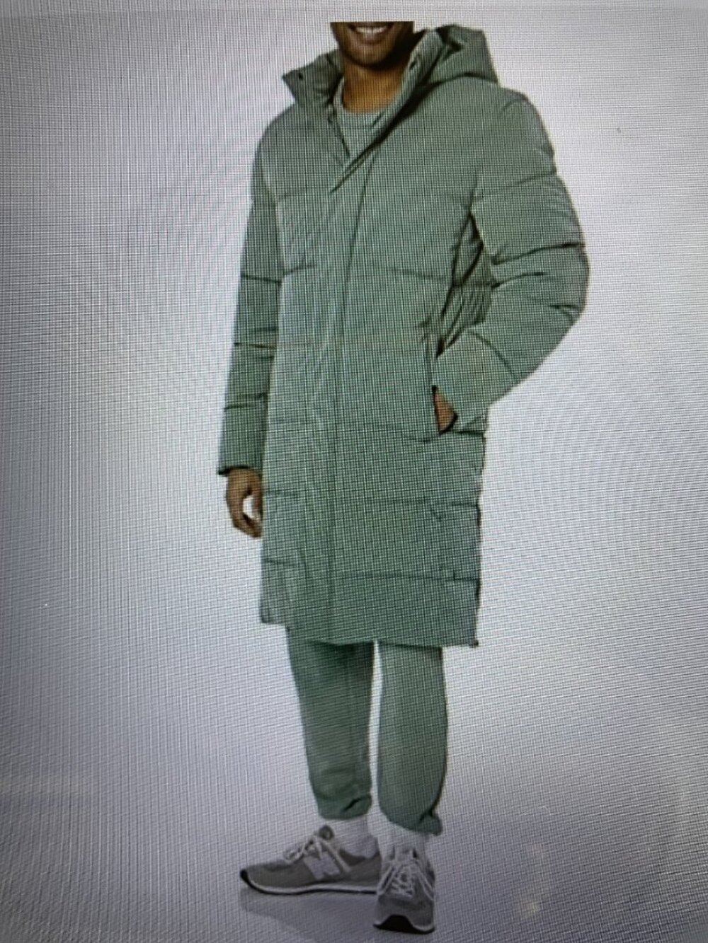 Amazon Essentials Mens Hooded Long Green Puffer Coat 4XL NWT